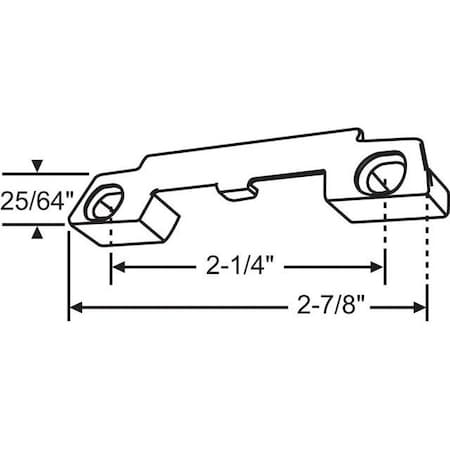 Strybuc OFF WHITE FACE MOUNT KEEPER 50-1076OW